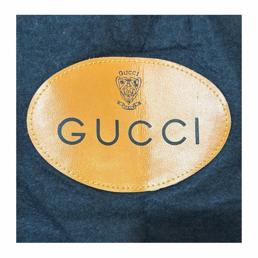 Gucci RARE VINTAGE 70’s Black Wool Blend‎ Shopper Tote - Picture 3 of 3